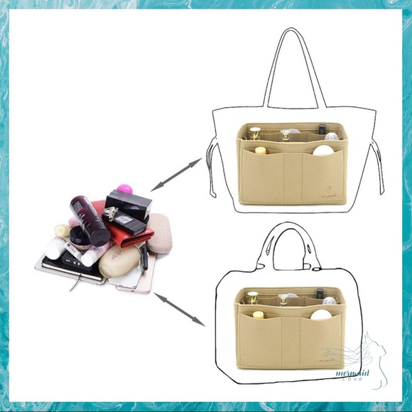 🧜‍♀️SLENDER LARGE BAG PURSE INSERT ORGANIZER - Picture 3 of 10